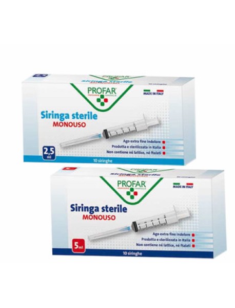 PROFAR SIRINGA STERILE MONOUSO 5ML