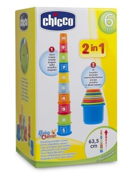 CHICCO GIOCO TORRE NUMERI IMPILABILI