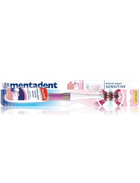 MENTADENT SPAZZOLINO VERTICAL EXPERT SENSITIVE SETOLE MEDIE