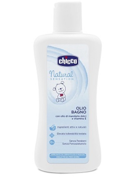 CHICCO NATURAL SENSATION OLIO BAGNO PER PELLI SENSIBILI 100ML