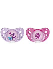 CHICCO PHYSIO AIR SUCCHIETTO IN CAUCCIU' GIRL 6-12M 2 PEZZI