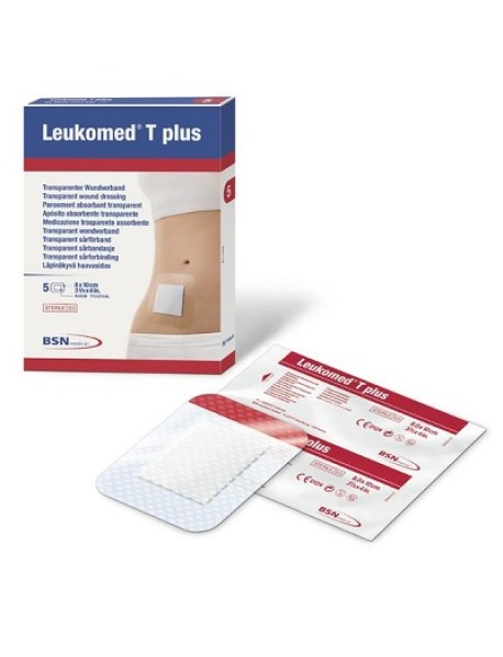 BSN MEDICAL LEUKOMED T PLUS MEDICAZIONE 8X10CM 5 MEDICAZIONI