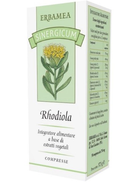 SINERGICUM RHODIOLA 50CPR 750MG