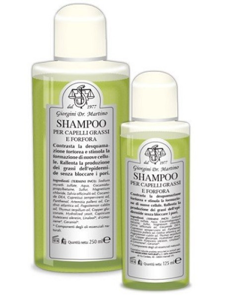 DR.GIORGINI ZOLFO SHAMPOO PER CAPELLI GRASSI E CON FORFORA 250ML 