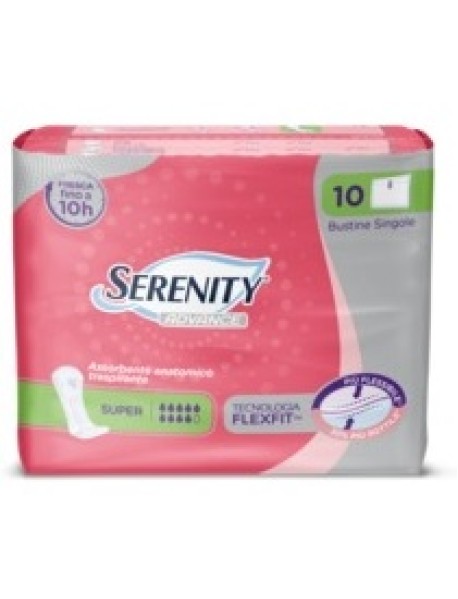 SERENITY ADVANCE ASSORBENTE ANATOMICO SUPER 10PZ