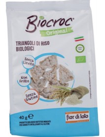 FIOR DI LOTO BIOCROC TRIANGOLI DI RISO BIO SENZA GLUTINE 40G