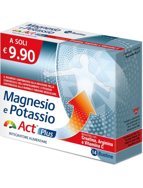 MAGNESIO POTASSIO ACT PLUS 14 BUSTINE