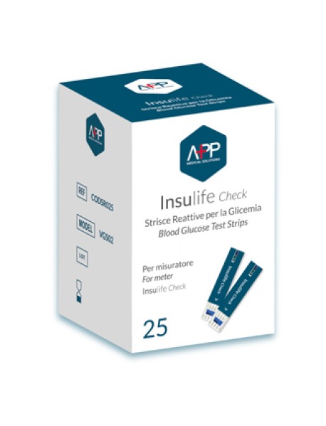 INSULIFE CHECK STR GLICEM 25PZ