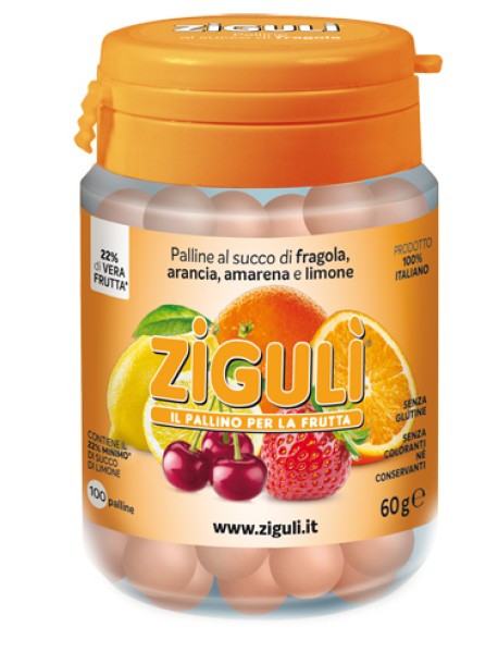 ZIGULI' MIX DI FRUTTA 100 PALLINE