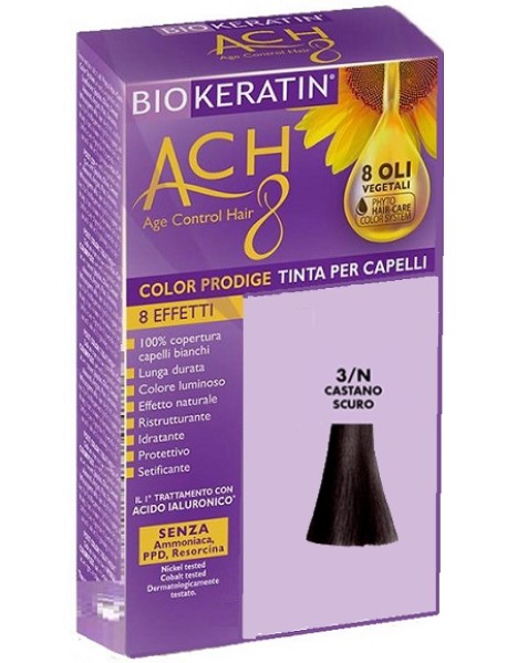 BIOKERATIN ACH8 TINTURA PER CAPELLI COLOR PRODIGE 3/N CASTANO SCURO