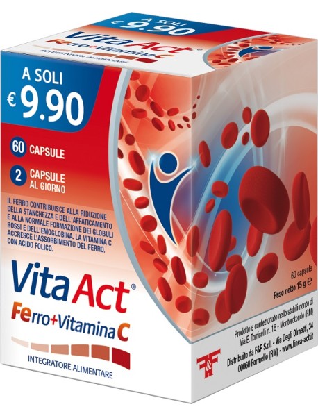 VITA ACT FERRO + VITAMINA C 60 CAPSULE