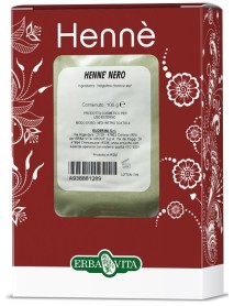 ERBA VITA HENNE' COLORANTE CAPELLI NERO 100G