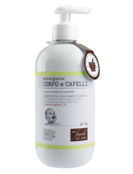 CHICCO FIOCCHI DI RISO DETERGENTE CORPO E CAPELLI TALCO 400ML