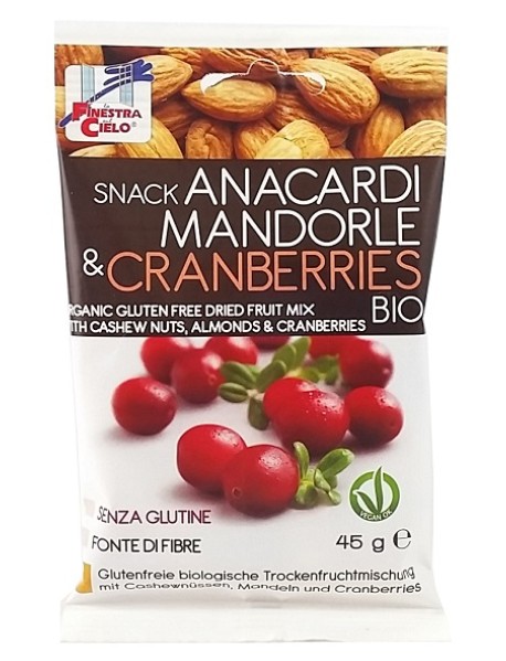 SNACK ANACARDI MANDORLE CRANBERR