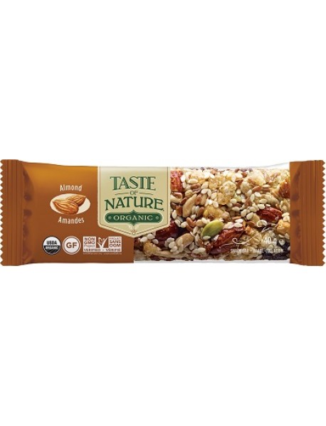 TASTE OF NATURE BARRETTA ALLE MANDORLE BIO 40G