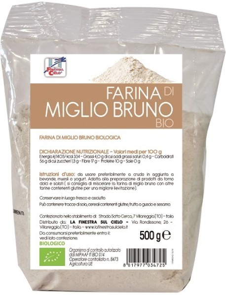 FARINA DI MIGLIO BRUNO BIO 500GR