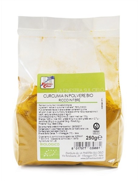 LA FINESTRA SUL CIELO CURCUMA IN POLVERE BIO 250G