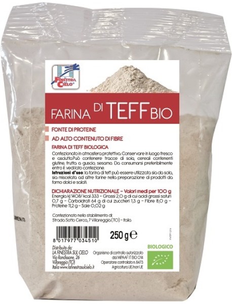 FARINA DI TEFF BIO 250GR FINESTR