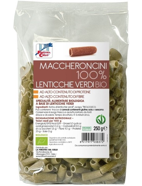 MACCHERONCINI 100% LENTICCHIE VE