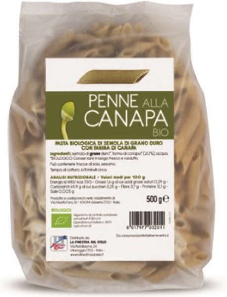 PENNE CANAPA BIO 500GR (I12/1CAP