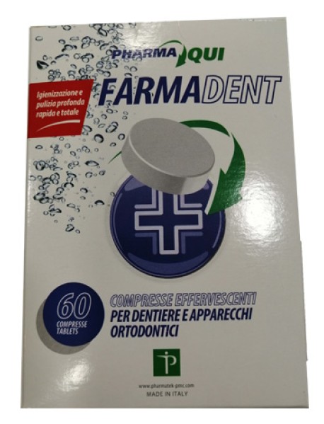 FARMADENT 60 COMPRESSE EFFERVESCENTI PER APPARECCHI ORTODONTICI