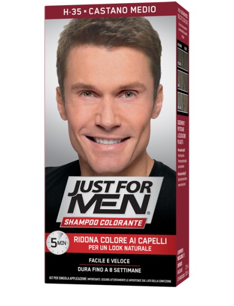 JUST FOR MEN SHAMPOO COLORANTE CASTANO MEDIO 30ML