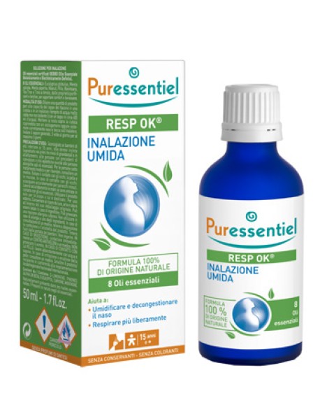 PURESSENTIEL RESP'OK RESPIRAZIONE INALAZIONE UMIDA SOLUZIONE 50ML