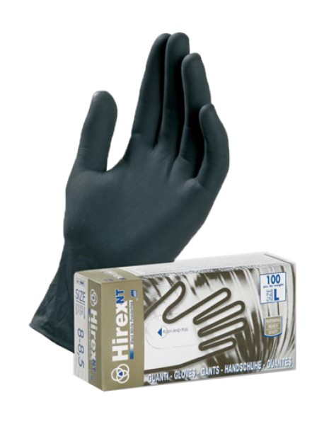 GUANTI NITRILE BLACK S/P M 100PZ