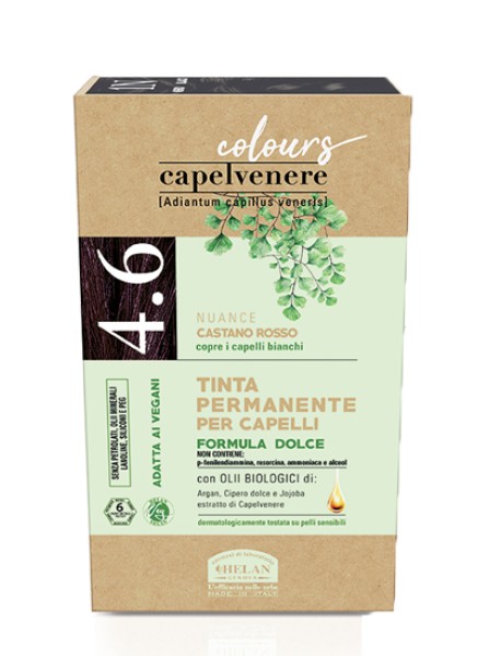 CAPELVENERE TINTA PERMANENTE PER CAPELLI 4,6N CASTANO ROSSO