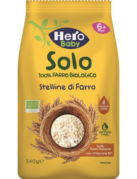 HERO BABY SOLO PASTINA DI FARRO STELLINE 340G