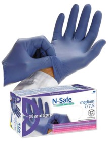 GUANTI NITRILE LEG. S/P L  100PZ