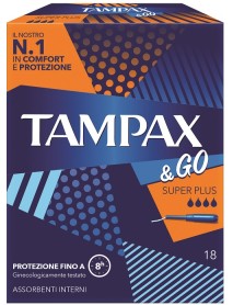 TAMPAX & GO SUPER PLUS 18 ASSORBENTI