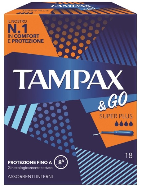 TAMPAX & GO SUPER PLUS 18 ASSORBENTI