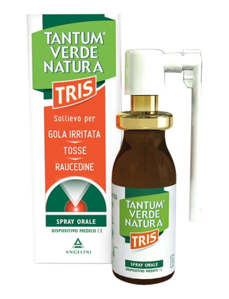 TANTUM VERDE NATURA TRIS PER GOLA IRRITATA TOSSE E RAUCEDINE NEBULIZZATORE 15ML