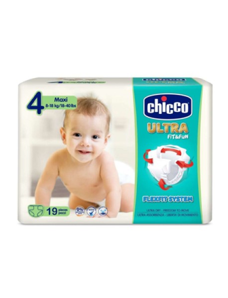 CHICCO PANNOLINO ULTRA FIT&FUN MAXI 8-18KG 19PZ