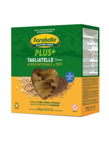 FARABELLA PLUS+ TAGLIATELLE DI RISO INTEGRALE E TEFF 250G