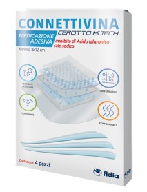 CONNETTIVINA BIO CEROTTO HI TECH 8X12CM 4 MEDICAZIONI