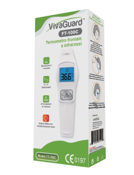 VIVAGUARD TERMOMETRO FRONTALE A INFRAROSSI FT-100C