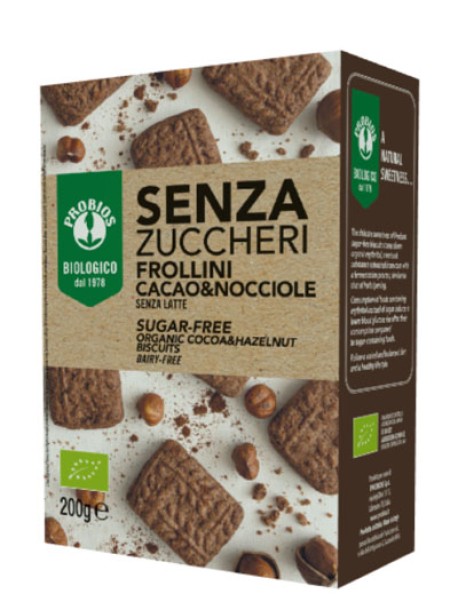 PROBIOS FROLLINI CACAO E NOCCIOLE SENZA ZUCCHERI 200G