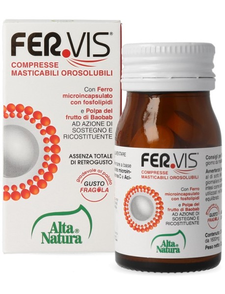 ALTA NATURA FERVIS 20 COMPRESSE MASTICABILI OROSOLUBILI