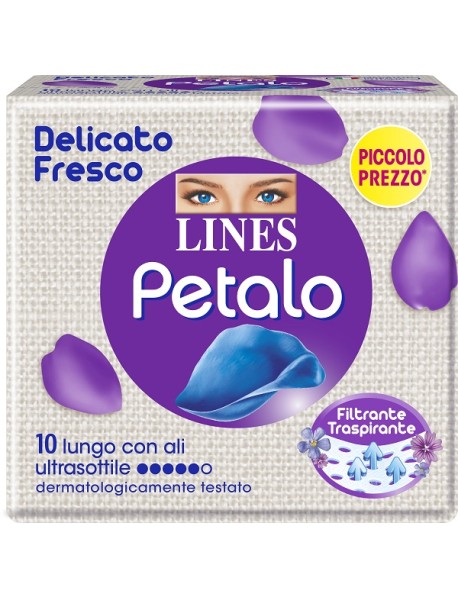 LINES PETALO BLU LUNGO CON ALI 10 PEZZI