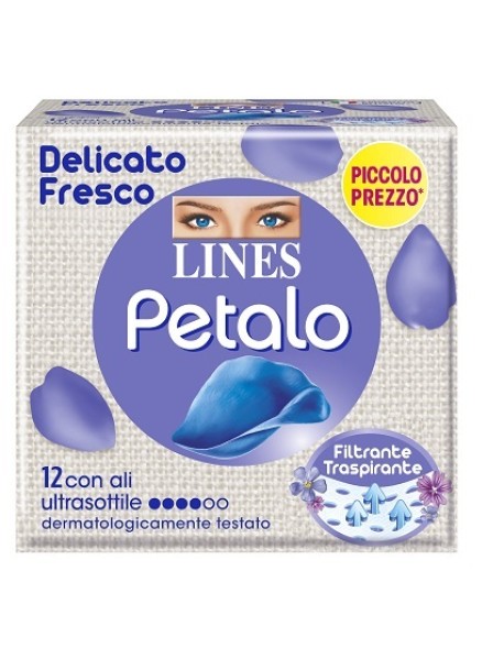 LINES PETALO BLU ULTRA CON ALI 12 PEZZI 