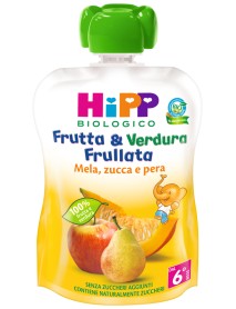 HIPP BIO FRUTTA & VERDURA FRULLATA MELA PERA E ZUCCA 90G