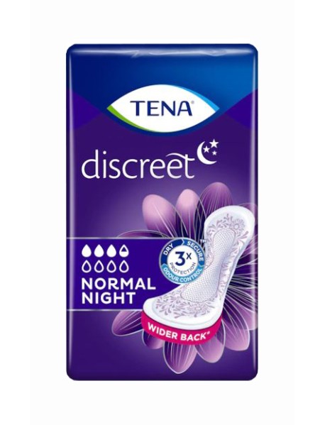 TENA DISCREET NORMAL NIGHT 10 PEZZI