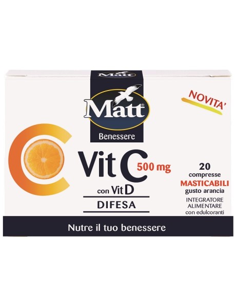 MATT VITAMINA C 500 20CPR