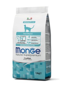 MONGE CAT NAT STERIL MERLUZZO