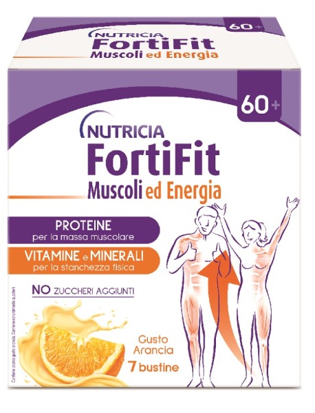 FORTIFIT MUSCOLI & ENERGIA GUSTO ARANCIA 7 BUSTINE