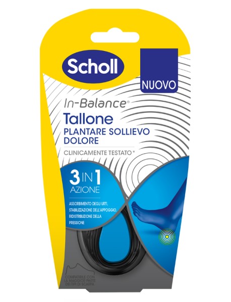 SCHOLL PLANTARE TALLONE MISURA L 2 PEZZI