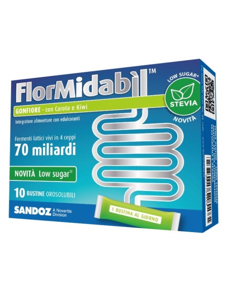 FLORMIDABIL GONFIORE CON STEVIA 10 BUSTINE