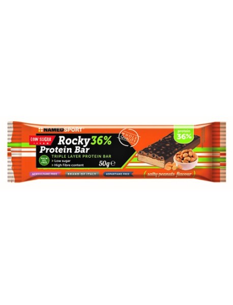 NAMEDSPORT ROCKY 36% PROTEIN BAR PEANUT 50G 1 BARRETTA